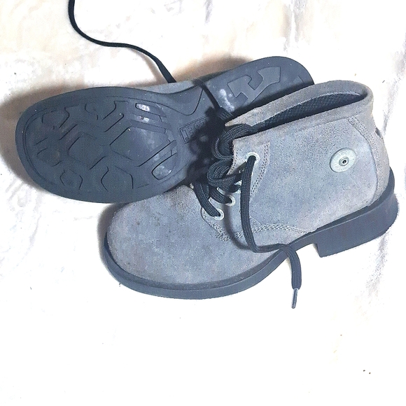 Diesel Gray Suede Boots main image 4